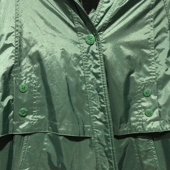 Vintage Ashton Cove Green Lightweight Trench Coat - Picture 3 of 9